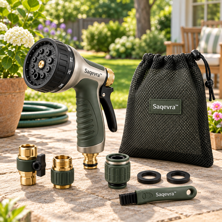 Saqevra™ SpraySelect Multi-Pattern Garden Watering Nozzle Set product view